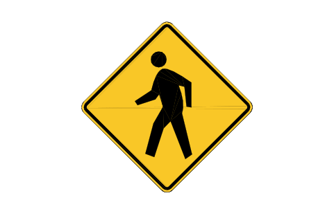 Preview of the W11-2 Pedestrian symbol, block RSW_W11_2