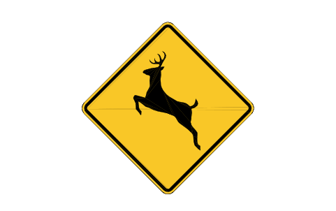 Preview of the W11-3 Deer symbol, block RSW_W11_3