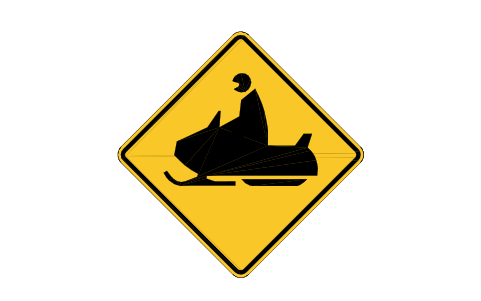 Preview of the W11-6 Snowmobile symbol, block RSW_W11_6
