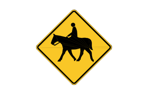 Preview of the W11-7 Equestrian symbol, block RSW_W11_7