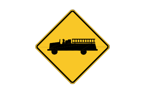 Preview of the W11-8 Emergency vehicle symbol, block RSW_W11_8