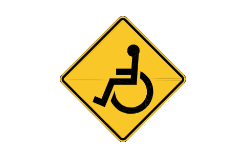 Preview of the W11-9 Handicapped symbol, block RSW_W11_9