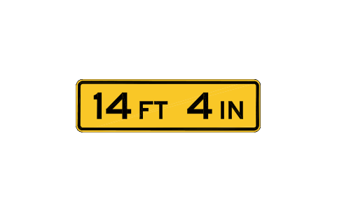 Preview of the W12-2a Low clearance overhead symbol, block RSW_W12_2a