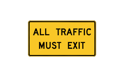 Preview of the W19-5 All traffic must exit symbol, block RSW_W19_5
