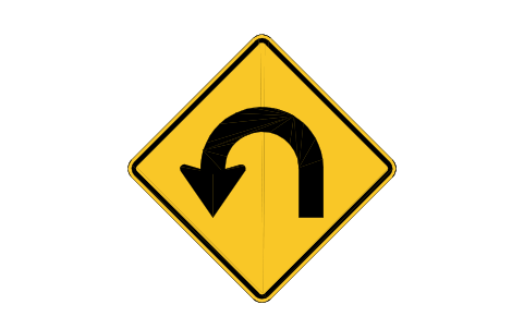 Preview of the W1-11L Hairpin curve, left symbol, block RSW_W1_11L