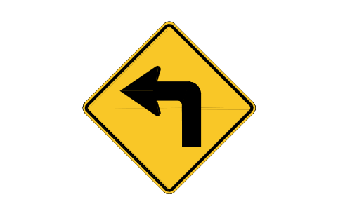 Preview of the W1-1L Turn, left symbol, block RSW_W1_1L