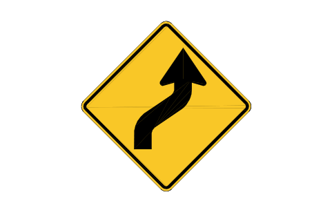 Preview of the W1-4R Reverse curve, right symbol, block RSW_W1_4R
