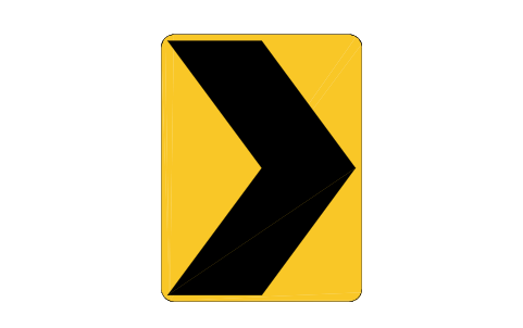 Preview of the W1-8R Chevron, right symbol, block RSW_W1_8R
