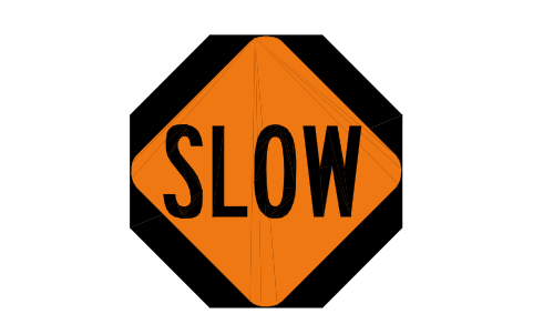 Preview of the W20-8 Slow / stop paddle symbol, block RSW_W20_8