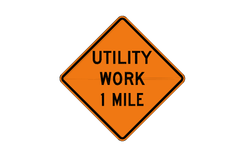 Preview of the W21-7 Utility work symbol, block RSW_W21_7