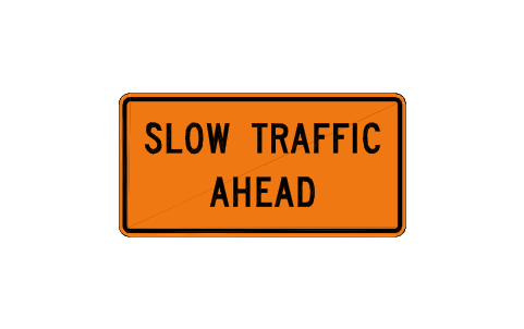 Preview of the W23-1 Slow traffic ahead symbol, block RSW_W23_1