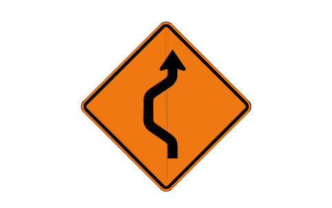 Preview of the W24-1L Double rev. curve, L symbol, block RSW_W24_1L