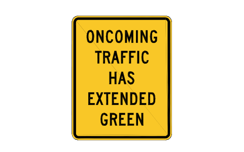 Preview of the W25-1 Oncoming extended green symbol, block RSW_W25_1