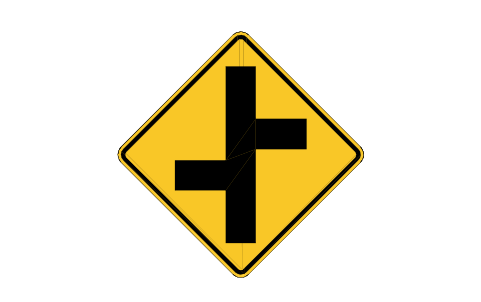 Preview of the W2-7L Offset side roads, L symbol, block RSW_W2_7L