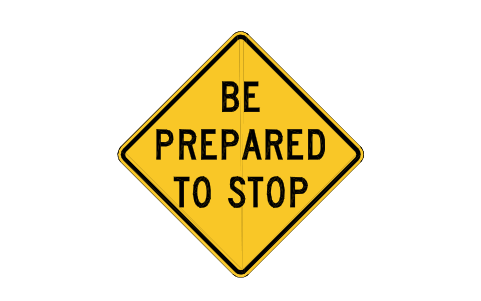 Preview of the W3-4 Be prepared to stop symbol, block RSW_W3_4