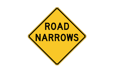 Preview of the W5-1 Road narrows symbol, block RSW_W5_1