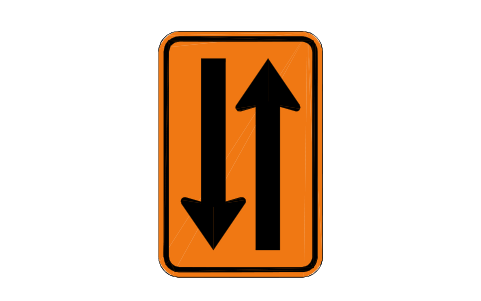 Preview of the W6-4 Narrow two-way symbol, block RSW_W6_4