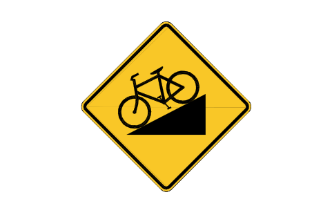 Preview of the W7-5 Hill, bicycle symbol, block RSW_W7_5