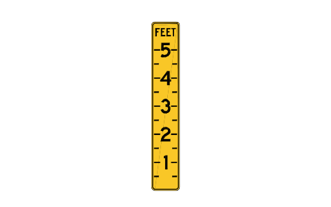 Preview of the W8-19 Depth gauge symbol, block RSW_W8_19