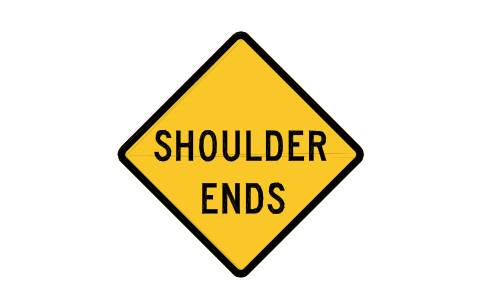 Preview of the W8-25 Shoulder ends symbol, block RSW_W8_25