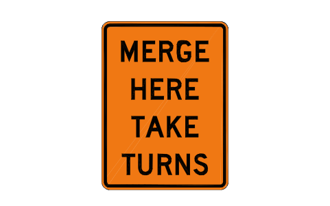 Preview of the W9-2a Merge, take turns symbol, block RSW_W9_2a
