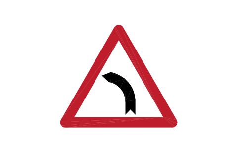 Preview of the A-01.1 Left bend symbol, block RSG_A_01_1
