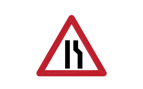 Preview of the A-04.3 Road narrows right symbol, block RSG_A_04_3