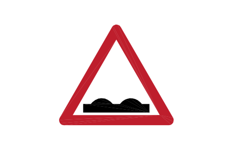 Preview of the A-07.1 Uneven road symbol, block RSG_A_07_1