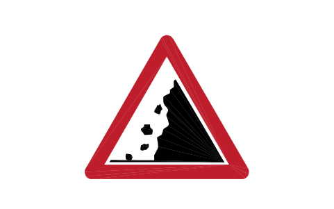 Preview of the A-11.1 Falling rocks symbol, block RSG_A_11_1