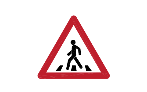 Preview of the A-12.1 Pedestrian crossing symbol, block RSG_A_12_1