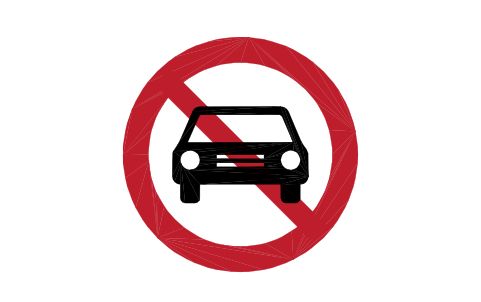 Preview of the C-03.1 No motor vehicles symbol, block RSG_C_03_1
