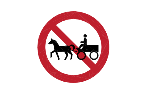 Preview of the C-03.10 No animal-drawn symbol, block RSG_C_03_10