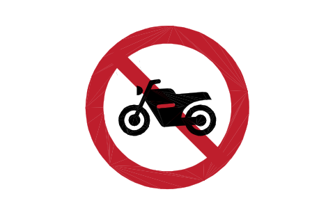 Preview of the C-03.2 No motor cycles symbol, block RSG_C_03_2