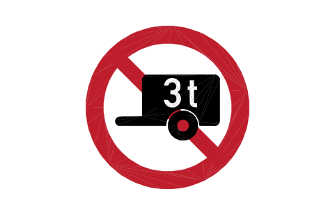 Preview of the C-03.7 No towing a trailer symbol, block RSG_C_03_7