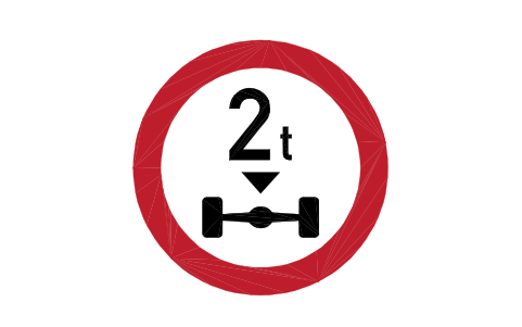 Preview of the C-08.1 Axle weight limit symbol, block RSG_C_08_1