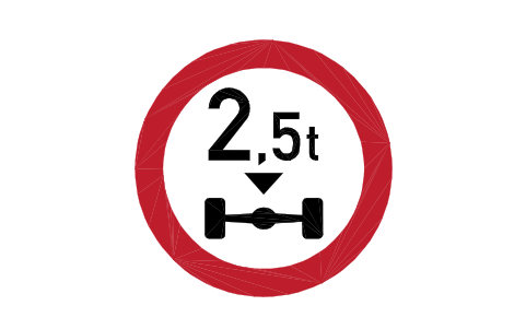 Preview of the C-08.2 Axle weight limit 2 symbol, block RSG_C_08_2