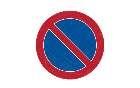 Preview of the C-18.1 No parking symbol, block RSG_C_18_1