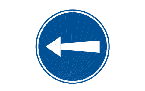 Preview of the D-01.1 Turn left symbol, block RSG_D_01_1