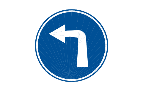 Preview of the D-01.2 Turn left 2 symbol, block RSG_D_01_2