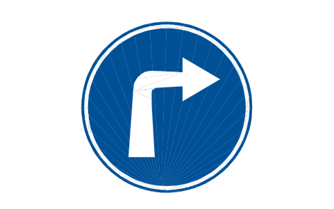 Preview of the D-01.6 Turn right 2 symbol, block RSG_D_01_6