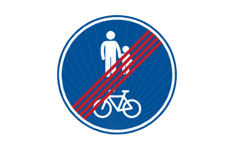 Preview of the D-05.4 End of shared path symbol, block RSG_D_05_4