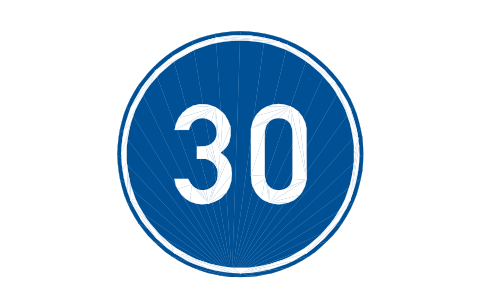 Preview of the D-06.1 Minimum speed symbol, block RSG_D_06_1
