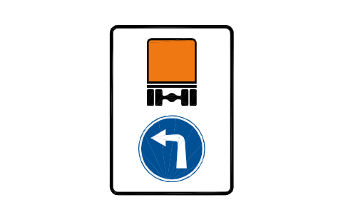 Preview of the D-08.1 Dangerous goods route symbol, block RSG_D_08_1