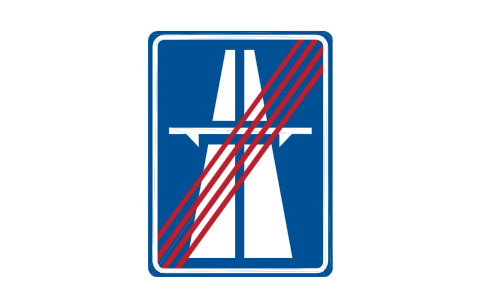 Preview of the E-05.2 End of motorway symbol, block RSG_E_05_2