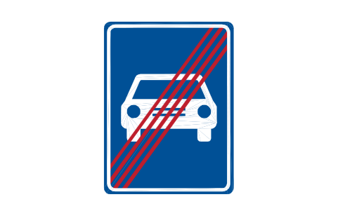 Preview of the E-06.2 End motor vehicle road symbol, block RSG_E_06_2
