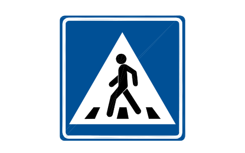 Preview of the E-10.1 Pedestrian crossing symbol, block RSG_E_10_1