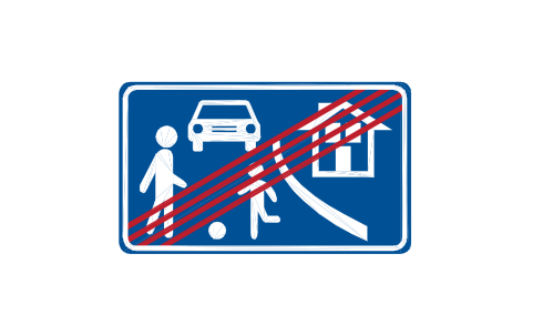 Preview of the E-14.2 End residential area symbol, block RSG_E_14_2