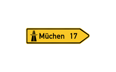 Preview of the G-05.2 Direction sign 2 symbol, block RSG_G_05_2