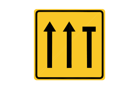 Preview of the G-12.3 Lane closed 2 symbol, block RSG_G_12_3