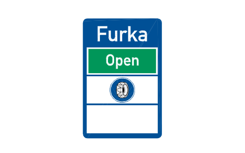 Preview of the G-15.1 Road open or closed symbol, block RSG_G_15_1
